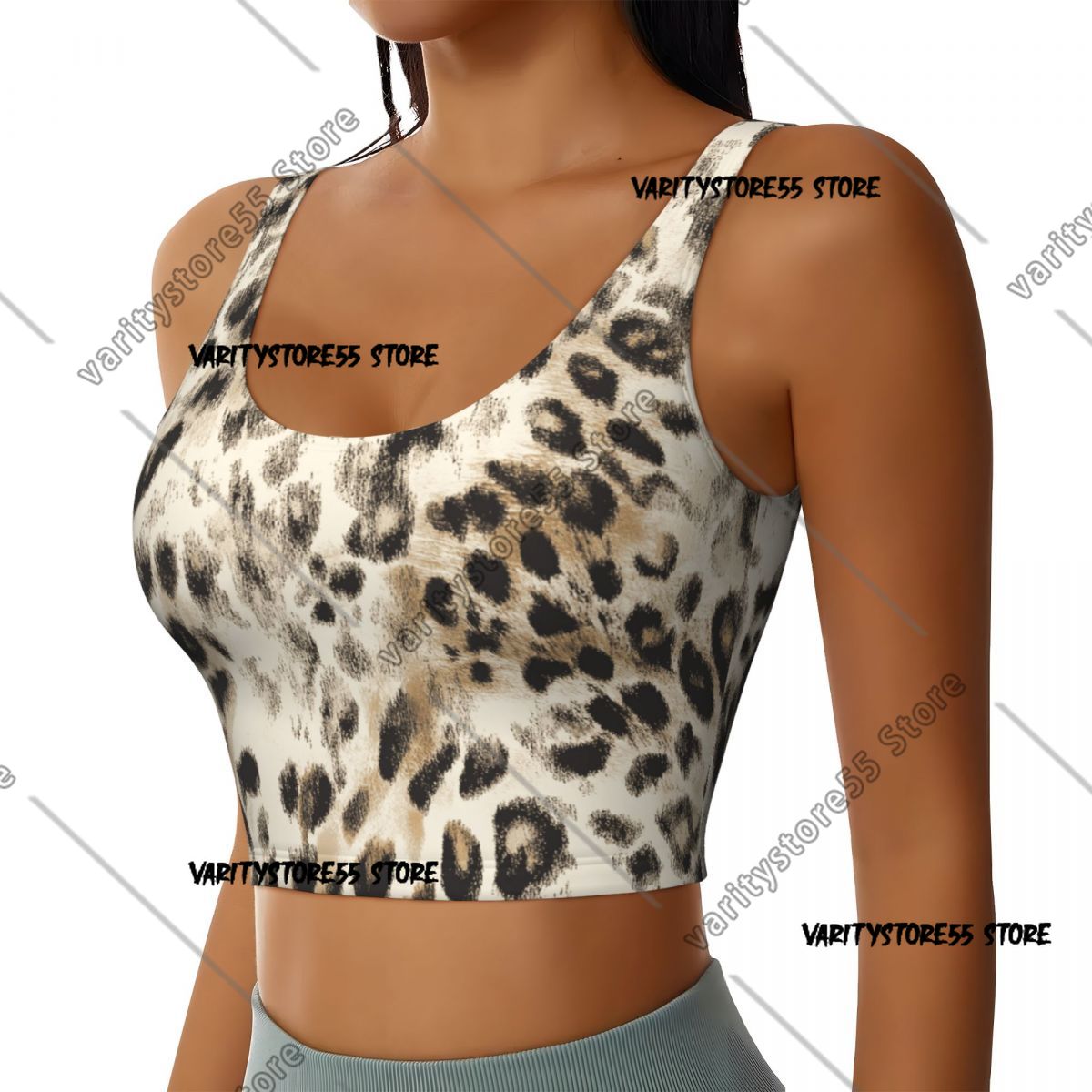 Leopard Print Yoga Vest Women  - đánh giá và giá Outdoor Sport Day