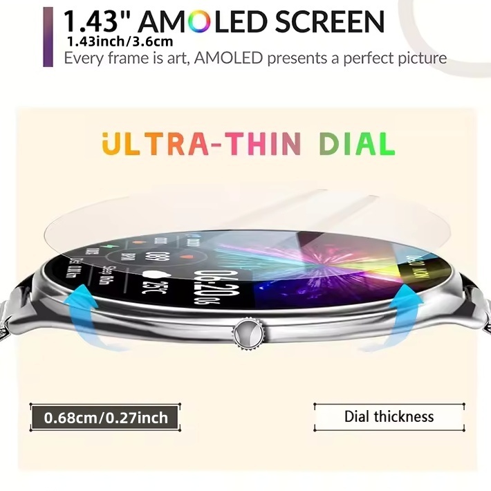 MT55 Smart Watch 1.43 Inch Amo - đánh giá và giá Outdoor Sport Day